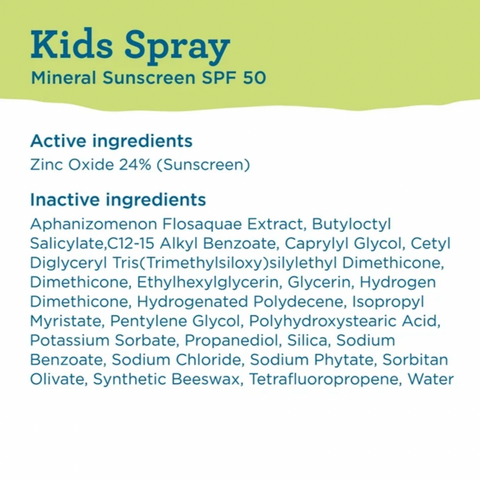 Blue Lizard Kids SPF 50 Mineral Sunscreen Spray, Broad Spectrum, 5 fl oz