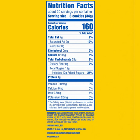 OREO Golden Sandwich Cookies, Party Size, 24.16 oz