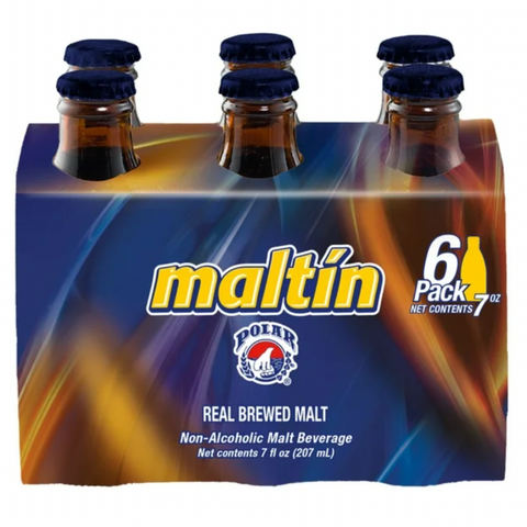 Maltin Polar Non-Alcoholic Malt Beverage, 7 oz, 6 Count