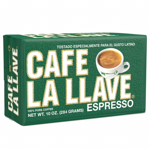 Cafe La Llave Dark Roast Ground Espresso Coffee, 10 oz