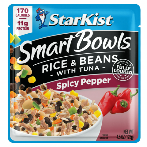 StarKist Smart Bowls Tuna Rice & Beans Spicy Pepper, 4.5 oz
