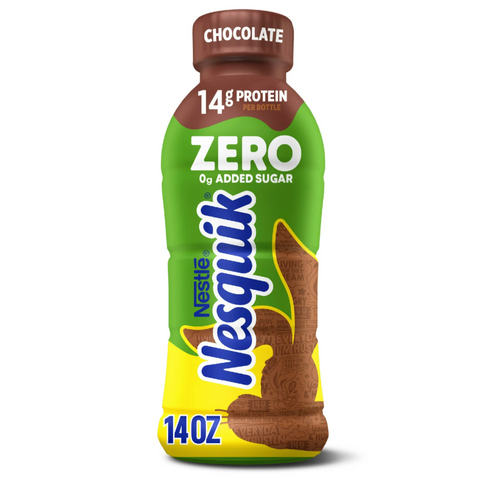 Nesquik Chocolate Milk, Zero Added Sugar, 14 fl oz