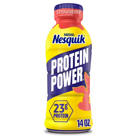 Nesquik Protein Power, Strawberry Protein Milk Beverage, 14 fl oz