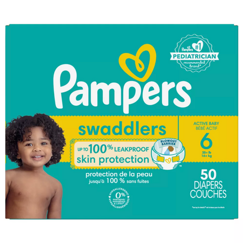 Pampers Swaddlers Diapers - Size 6, 50 Count