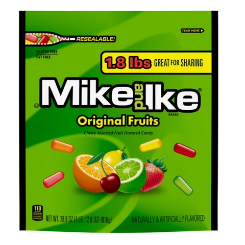 Mike and Ike Original Fruits Chewy Candy, 28.8 oz