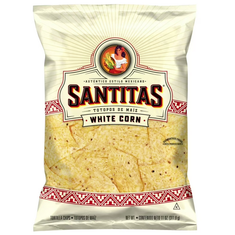 Santitas White Corn Tortilla Chips Snack Chips, 11 oz