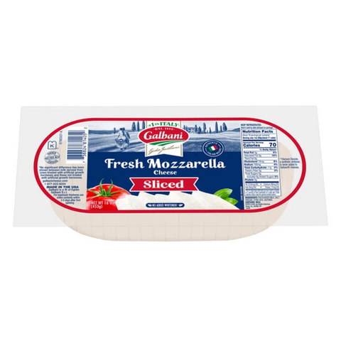 Galbani Fresh Mozzarella Sliced Cheese 12 oz