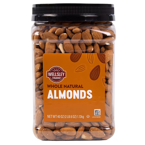 Wellsley Farms Whole Almonds, 40 oz.