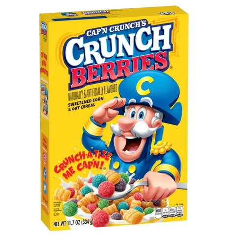 Cap'n Crunch Breakfast Cereal, Crunch Berries, 11.7 oz
