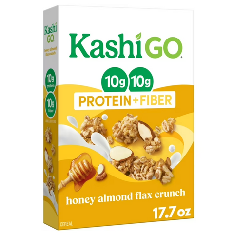 Kashi Go Honey Almond Flax Crunch Breakfast Cereal, 17.7 oz