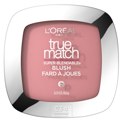 L'Oreal Paris True Match Super Blendable Blush, Soft Powder Texture, Tender Rose, 0.21 oz