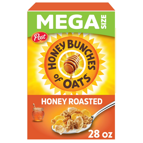 Honey Bunches of Oats Honey Roasted, Mega Size, 28 oz.