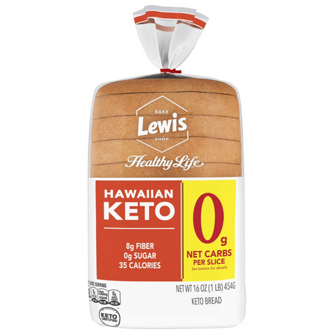 Lewis Bake Shop Healthy Life Hawaiian Keto Bread, 16 oz