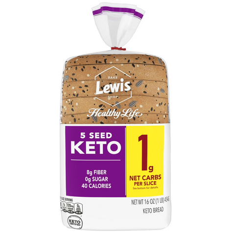 Lewis Bake Shop Healthy Life 5 Seed Keto Bread, 16 oz