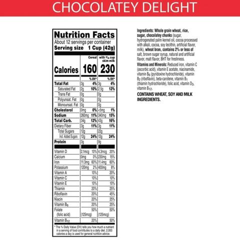 Special K Chocolatey Delight Cereal, Family Size 18.5 oz