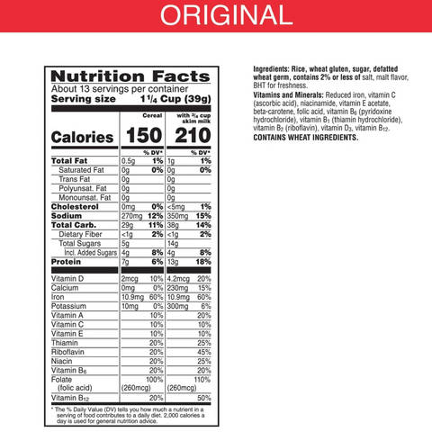 Special K Original Breakfast Cereal, Family Size, 18oz