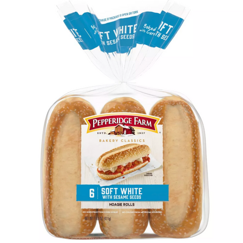 Pepperidge Farm Bakery Classics Soft White with Sesame Seeds, 6 Ct