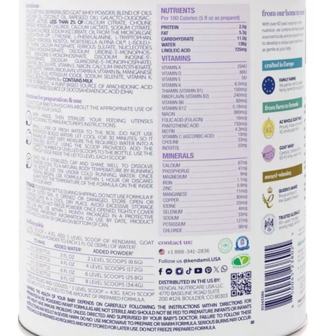 Kendamil Goat Infant Powder Formula, 28.2oz