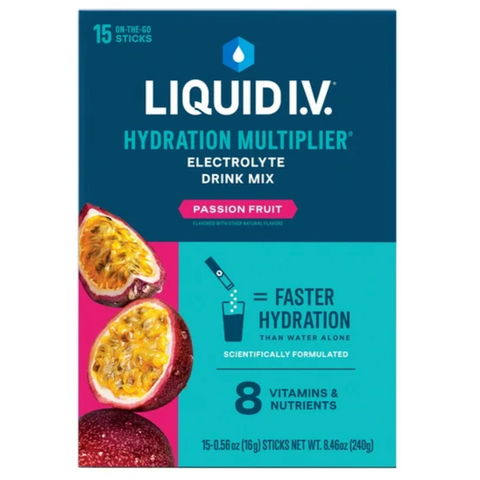 Liquid I.V.® Passion Fruit Hydration Multiplier® Powdered Electrolyte Drink Mix, 15 Count