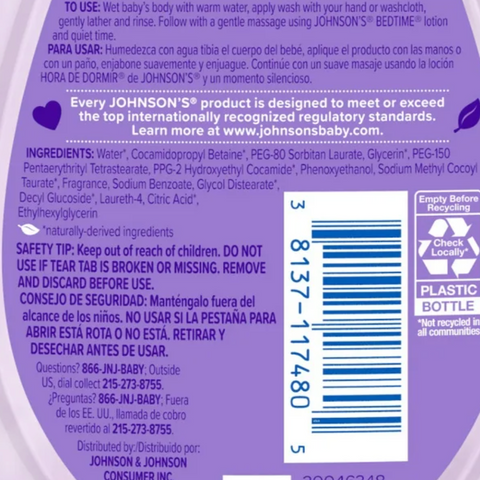 Johnson's Baby Bedtime Moisture Wash 13.6 fl. oz