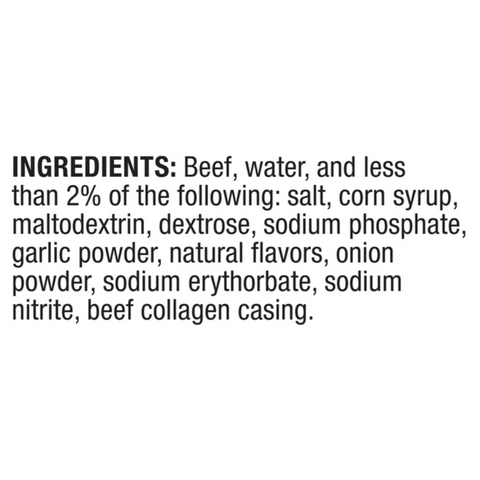 Johnsonville Smoked Beef Rope Sausage, 12 oz