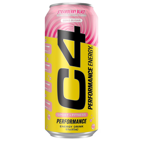 C4 Performance Energy Drink, Strawberry Blast, 16oz