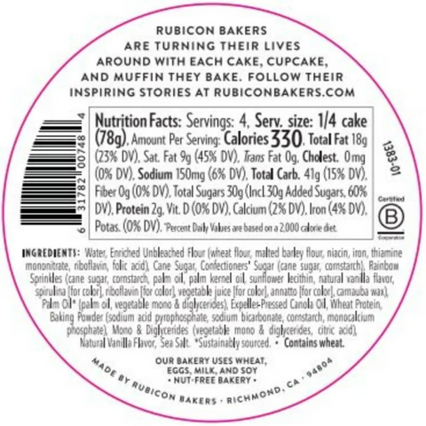 Rubicon Bakers Vegan Birthday 4 inch Layer Cake