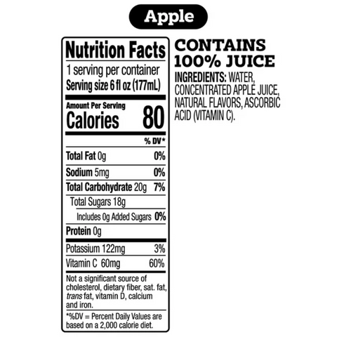 good2grow 100% Apple Juice, 6oz, 3 Count
