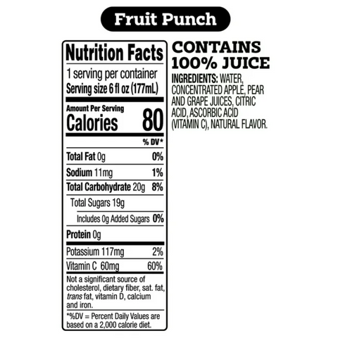 good2grow 100% Fruit Punch Juice, 6oz, 3 Count