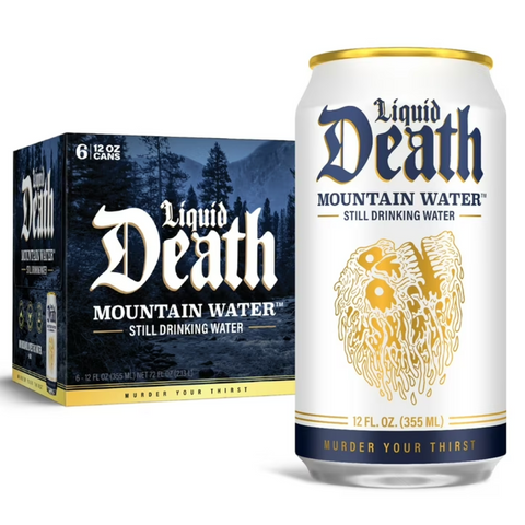Liquid Death Still Mountain Water, 12oz, 6 Count