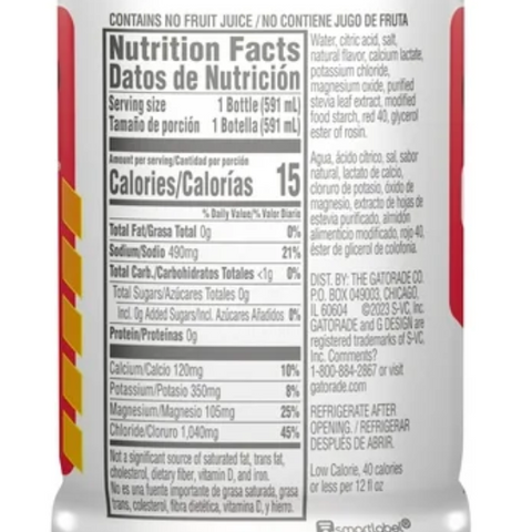 Gatorade Gatorlyte Zero Sugar Fruit Punch Electrolyte Sports Drink, 20 fl oz