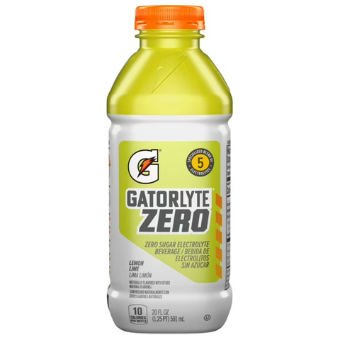 Gatorade Gatorlyte Zero Sugar, Lemon Lime Electrolyte Sports Drink, 20 fl oz