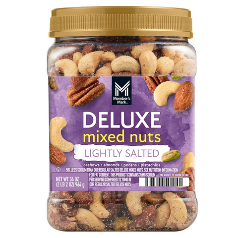 Member's Mark Lightly Salted Deluxe Mixed Nuts, 34 oz.