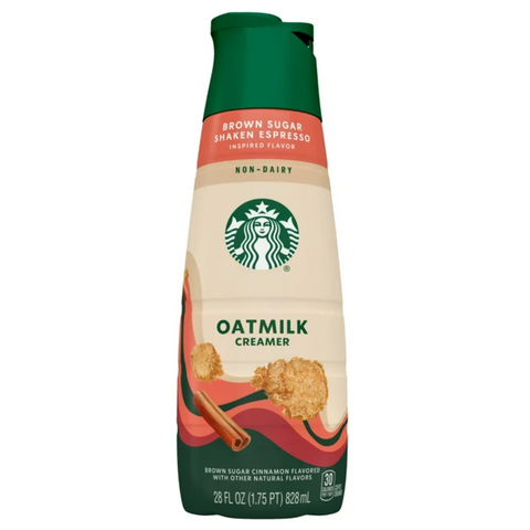Starbucks Non-Dairy Brown Sugar Shaken Espresso Coffee Creamer, 28 fl oz