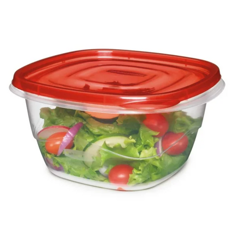 Rubbermaid TakeAlongs Deep Square Food Storage Container, 4 Pack