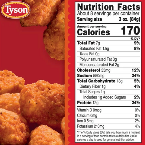 Tyson Any'tizers® Buffalo Style Boneless Chicken Bites, 24 oz