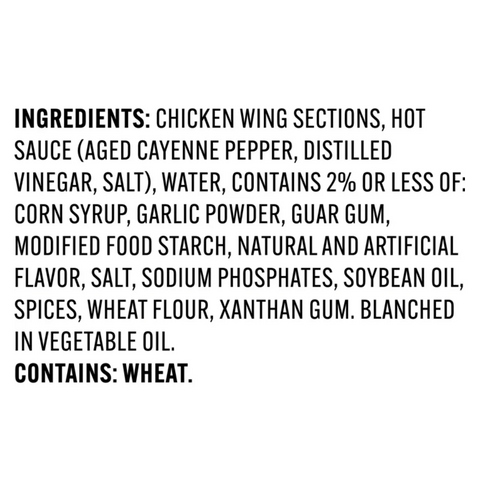 Tyson Any'tizers® Buffalo Style Hot Wings Bone-in Wings, 22 oz