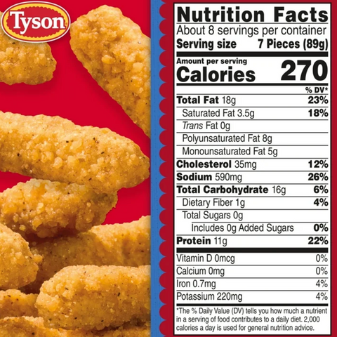 Tyson Any'tizers® White Meat Crispy Chicken Fries, 26.5 oz