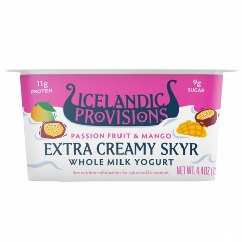 Icelandic Provisions Extra Creamy Skyr, Low Fat, Passion Fruit & Mango, 4.4 oz
