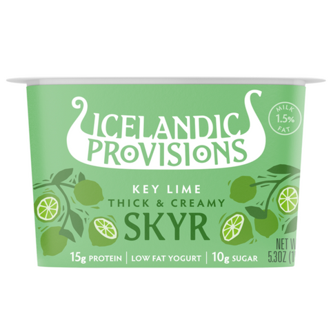 Icelandic Provisions Thick & Creamy Skyr, Low Fat, Key Lime, 5.3 oz