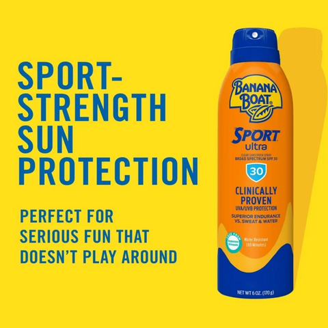Banana Boat Sport Ultra SPF 30 Sunscreen Spray, Travel Sunscreen Spray, 1.8 oz