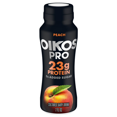 Oikos Pro Peach Cultured Dairy Drink, 23g Protein, 7 fl oz
