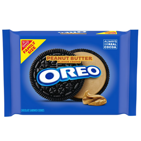 OREO Peanut Butter Cookies, Family Size, 17 oz.