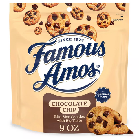 Famous Amos Belgian Chocolate Chip Cookies, 9 Oz