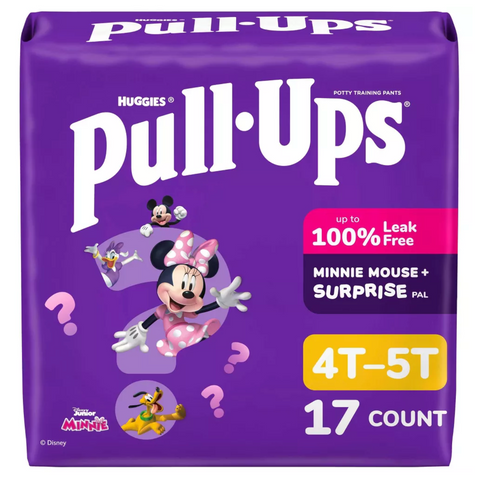 Huggies Pull-Ups Girls' Learning Designs Training Pants, 4T-5T, 17 Count