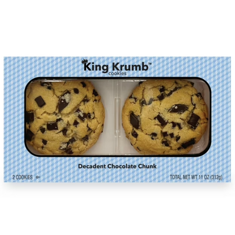 King Krumb Decadent Chocolate Chunk Bakery Cookies, 2 Count