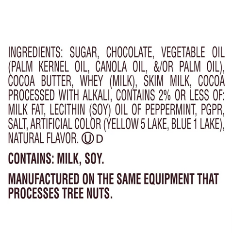 Hershey Kisses Mint Truffle Flavored Christmas Candy, 9 oz