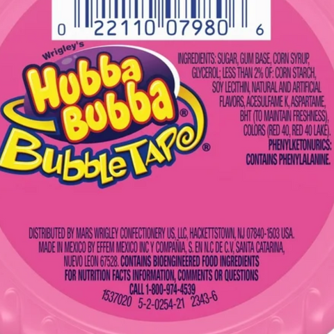 Hubba Bubba Original Bubble Gum Tape, 2 oz