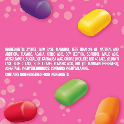 Hubba Bubba Minis Skittles Flavored Bubble Gum, 40 Ct