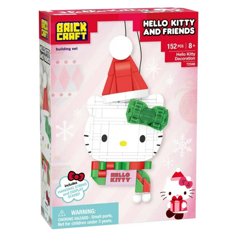 Brickcraft Hello Kitty Lights Out Grinch Decoration Building Kit (152-Piece Set), Christmas Decoration, Holiday Collectible Brick Toy
